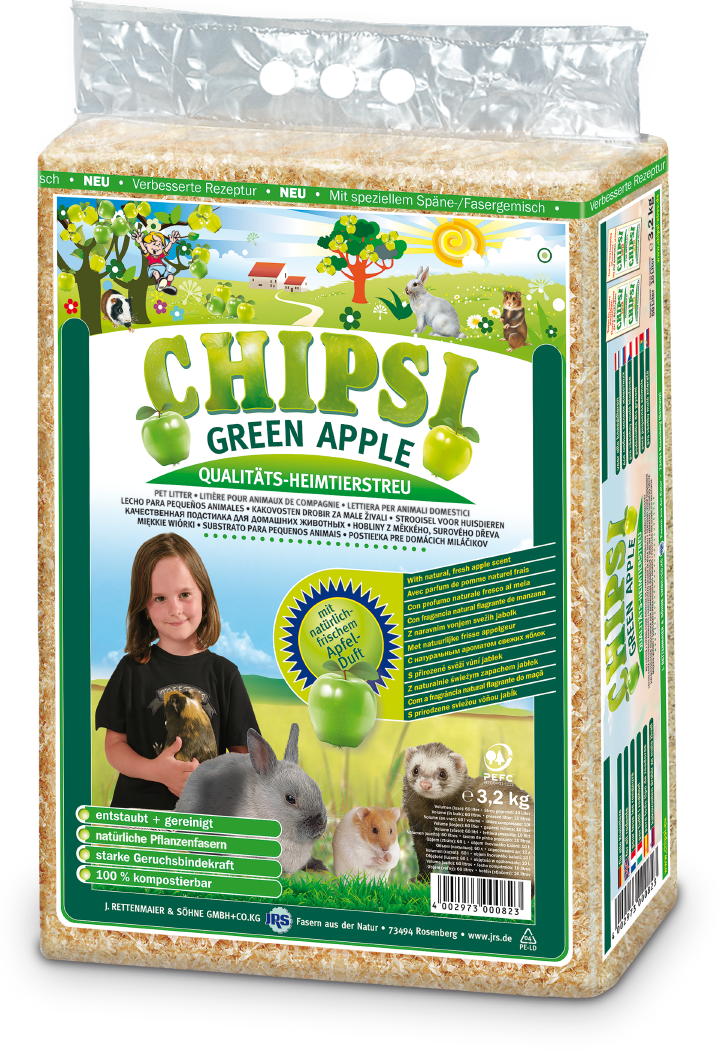 Chipsi Heimtiereinstreu Green Apple